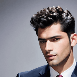 Short Curly Black Hairstyle AI avatar/profile picture for men